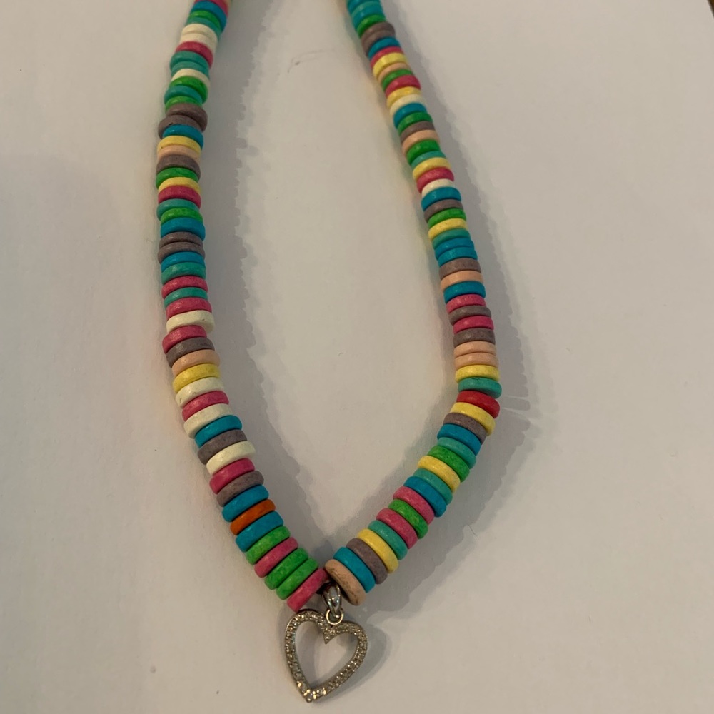 KanDi necklace with diamond and white gold heart